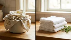 Kökshanddukar som nya igen: ett enkelt knep som verkligen fungerar