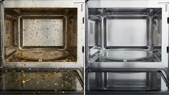 Så rengör du envisa fettbeläggningar i mikrovågsugnen: 4 effektiva metoder